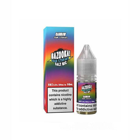 10mg Bazooka Sour Straws 10ml Nic Salts (50VG/50PG) - PRONTO VAPES