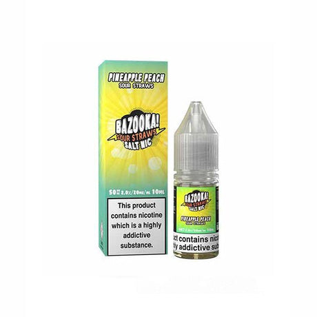 10mg Bazooka Sour Straws 10ml Nic Salts (50VG/50PG) - PRONTO VAPES