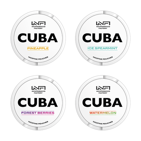 16mg CUBA White Nicotine Pouches - 25 Pouches - PRONTO VAPES