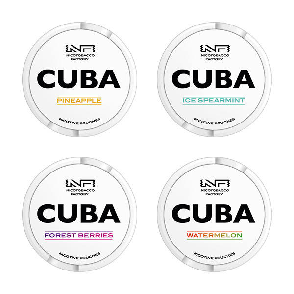 16mg CUBA White Nicotine Pouches - 25 Pouches - PRONTO VAPES