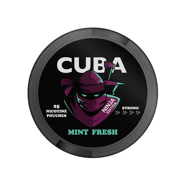 30mg CUBA Ninja Nicotine Pouches - 25 Pouches - PRONTO VAPES