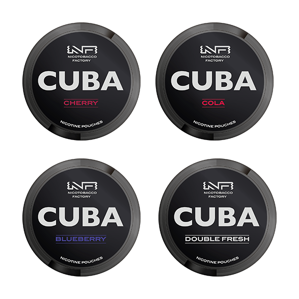 43mg CUBA Black Nicotine Pouches - 25 Pouches - PRONTO VAPES