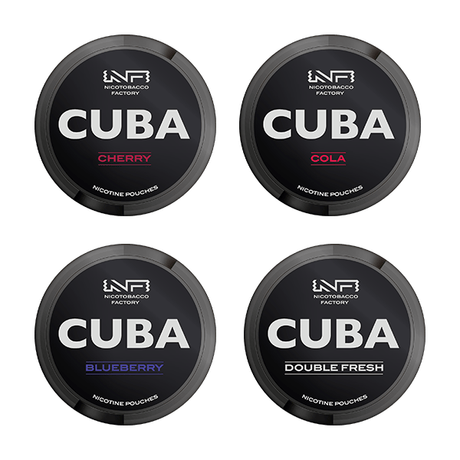 43mg CUBA Black Nicotine Pouches - 25 Pouches - PRONTO VAPES
