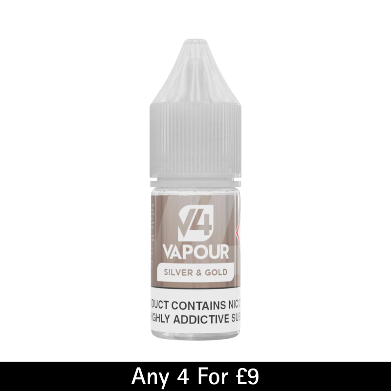 Silver & Gold V4 Vapour Freebase 50/50 E-Liquid
