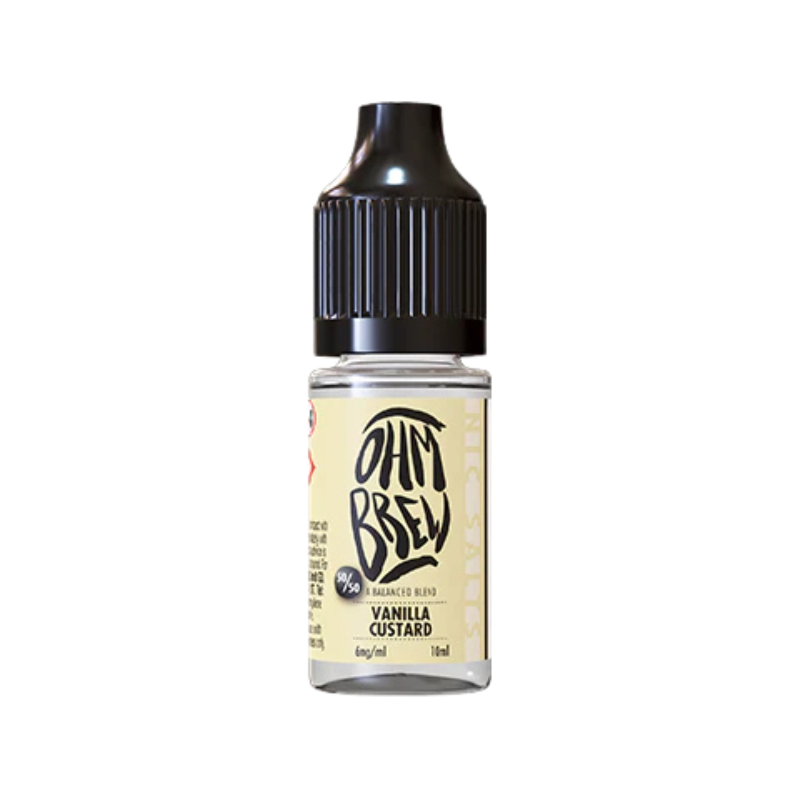 Vanilla Custard Ohm Brew Nic Salt 50/50 E-Liquid