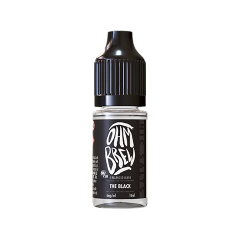 The Black Ohm Brew Nic Salt 50/50 E-Liquid