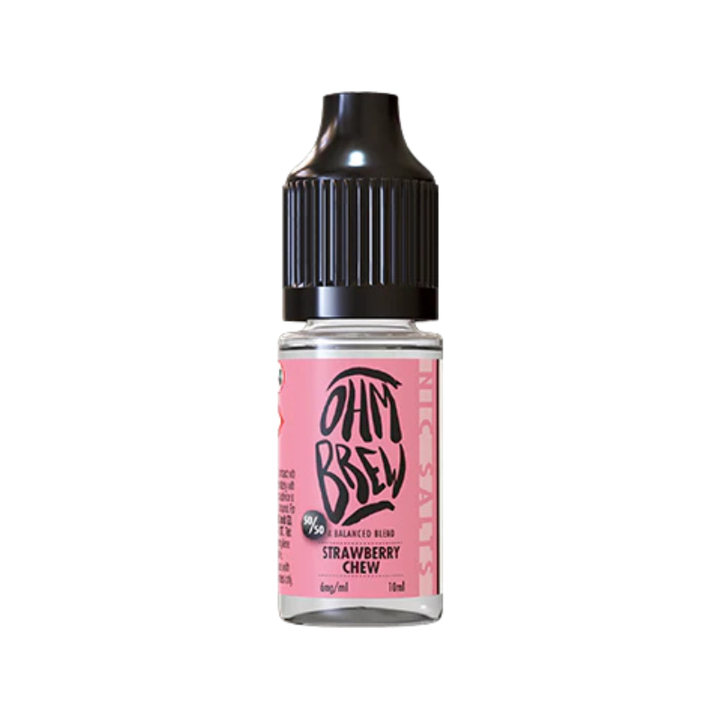 Strawberry Chew Ohm Brew Nic Salt 50/50 E-Liquid