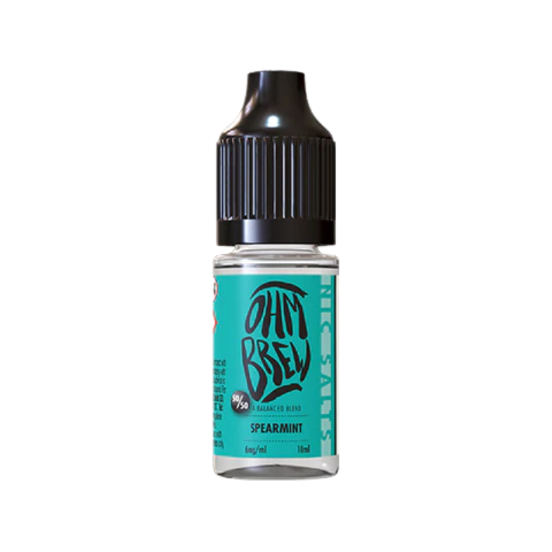 Spearmint Ohm Brew Nic Salt 50/50 E-Liquid