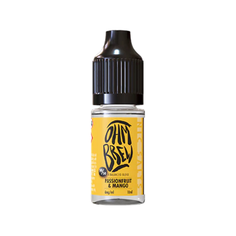 Passionfruit & Mango Ohm Brew Nic Salt 50/50 E-Liquid