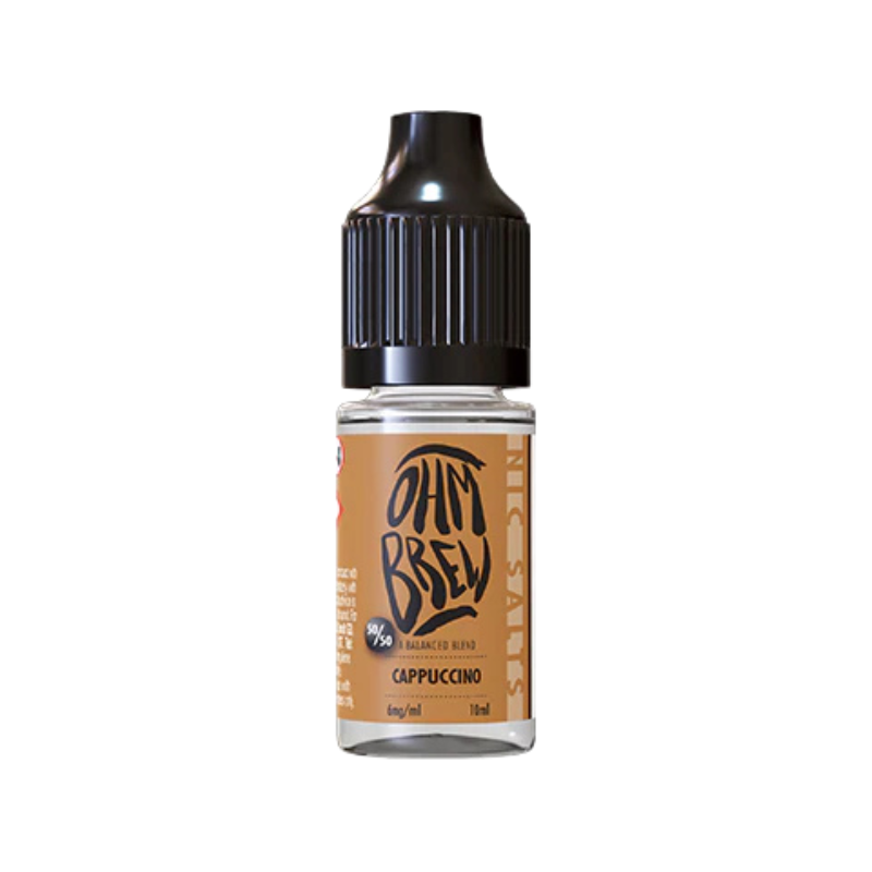 Cappuccino Ohm Brew Nic Salt 50/50 E-Liquid