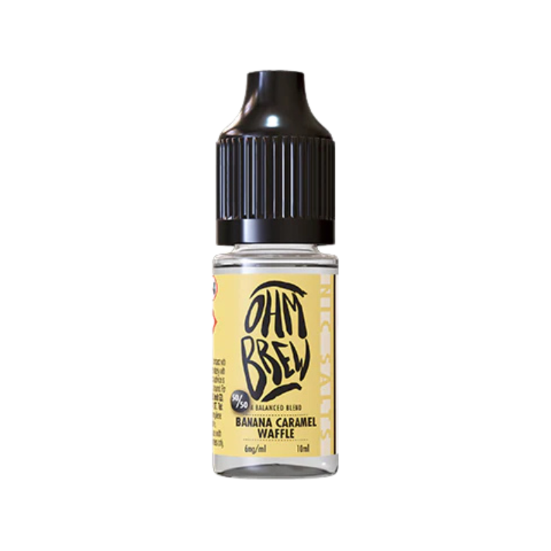 Banana Caramel Waffle Ohm Brew Nic Salt 50/50 E-Liquid