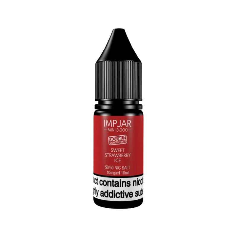 Sweet Strawberry Ice Imp Jar Mini 3000 Double Concentrate 10ml Nic Salt E-Liquid