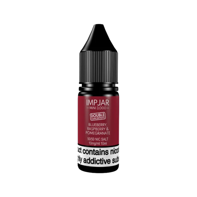 Blueberry Raspberry & Pomegrante Imp Jar Mini 3000 Double Concentrate 10ml Nic Salt E-Liquid