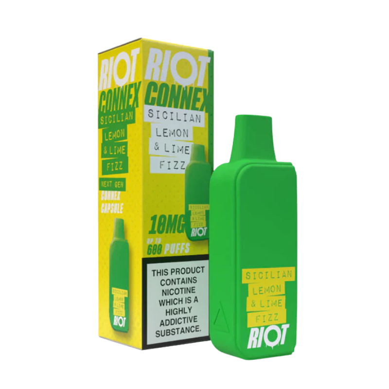 Sicilian Lemon & Lime Riot Squad Connex Prefilled Vape Pod - 1PK
