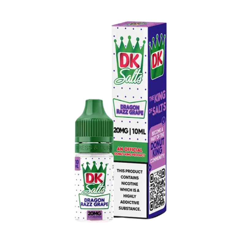 Dragon Razz Grape Donut King Bar Juice Nic Salt 10ml E-liquid 50/50