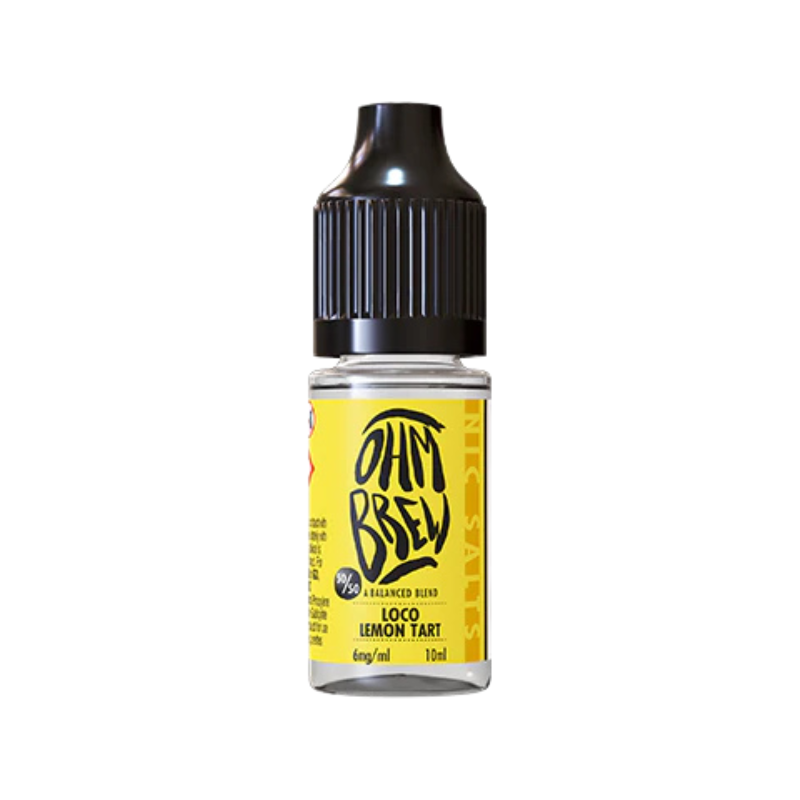Loco Lemon Tart Ohm Brew Nic Salt 50/50 E-Liquid