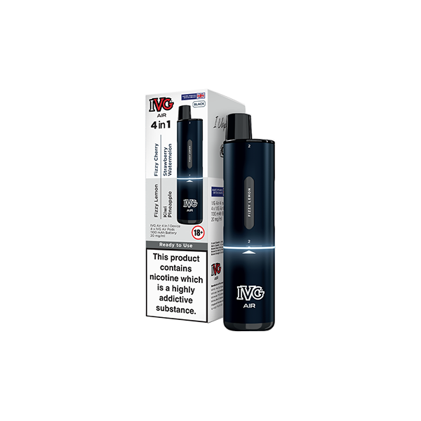 IVG Air 4 in 1 Disposable Rechargeable Pod Vape Kit 2400 Puffs - 20mg