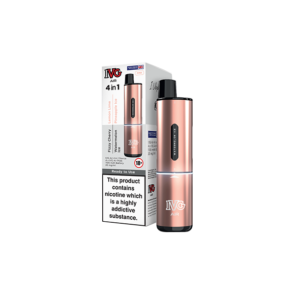 IVG Air 4 in 1 Disposable Rechargeable Pod Vape Kit 2400 Puffs - 20mg