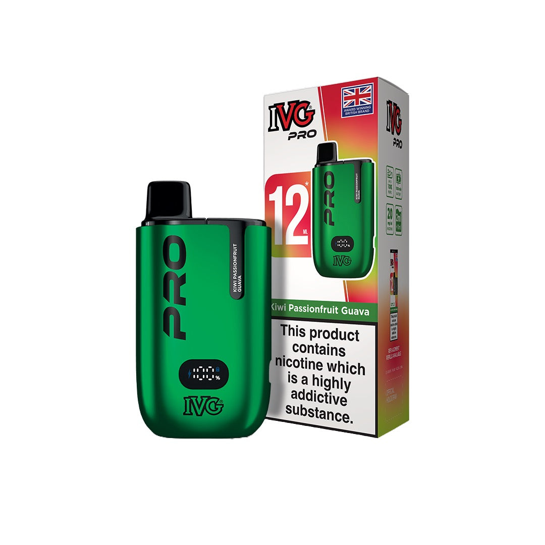 IVG Pro 12 Prefilled Pod Vape Kit 10000 Puffs 20mg