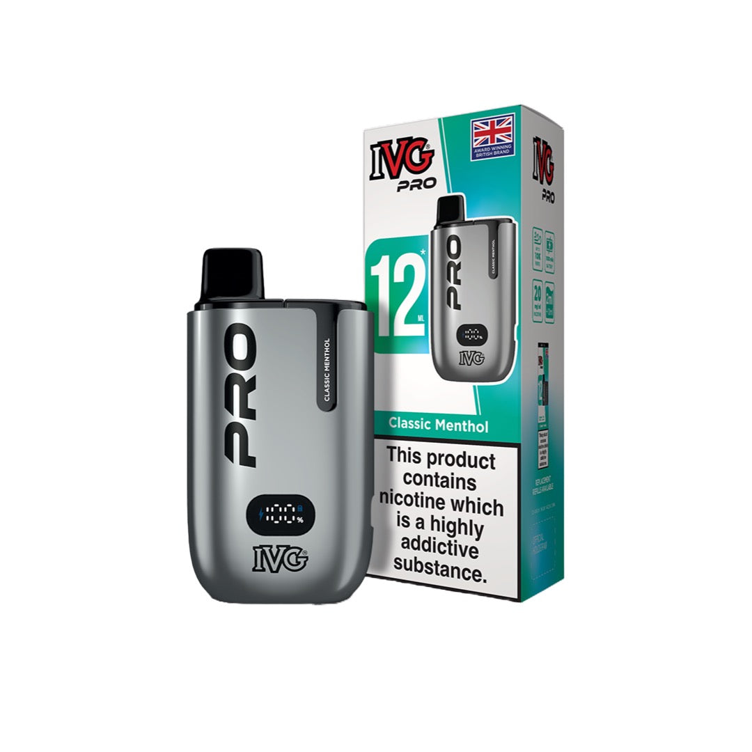 IVG Pro 12 Prefilled Pod Vape Kit 10000 Puffs 20mg