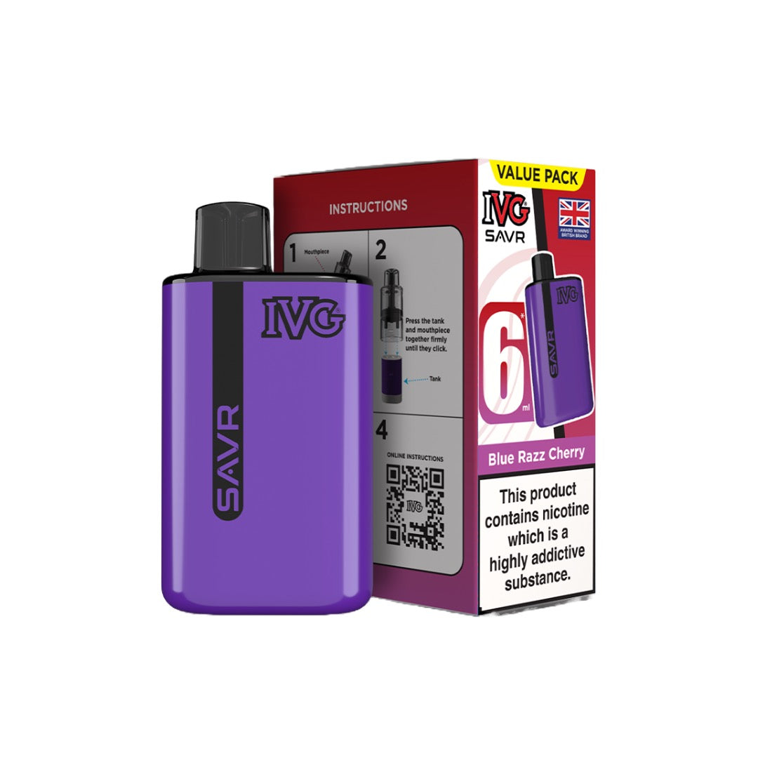 IVG SAVR Prefilled Pod Vape Kit 3000 Puffs 20mg