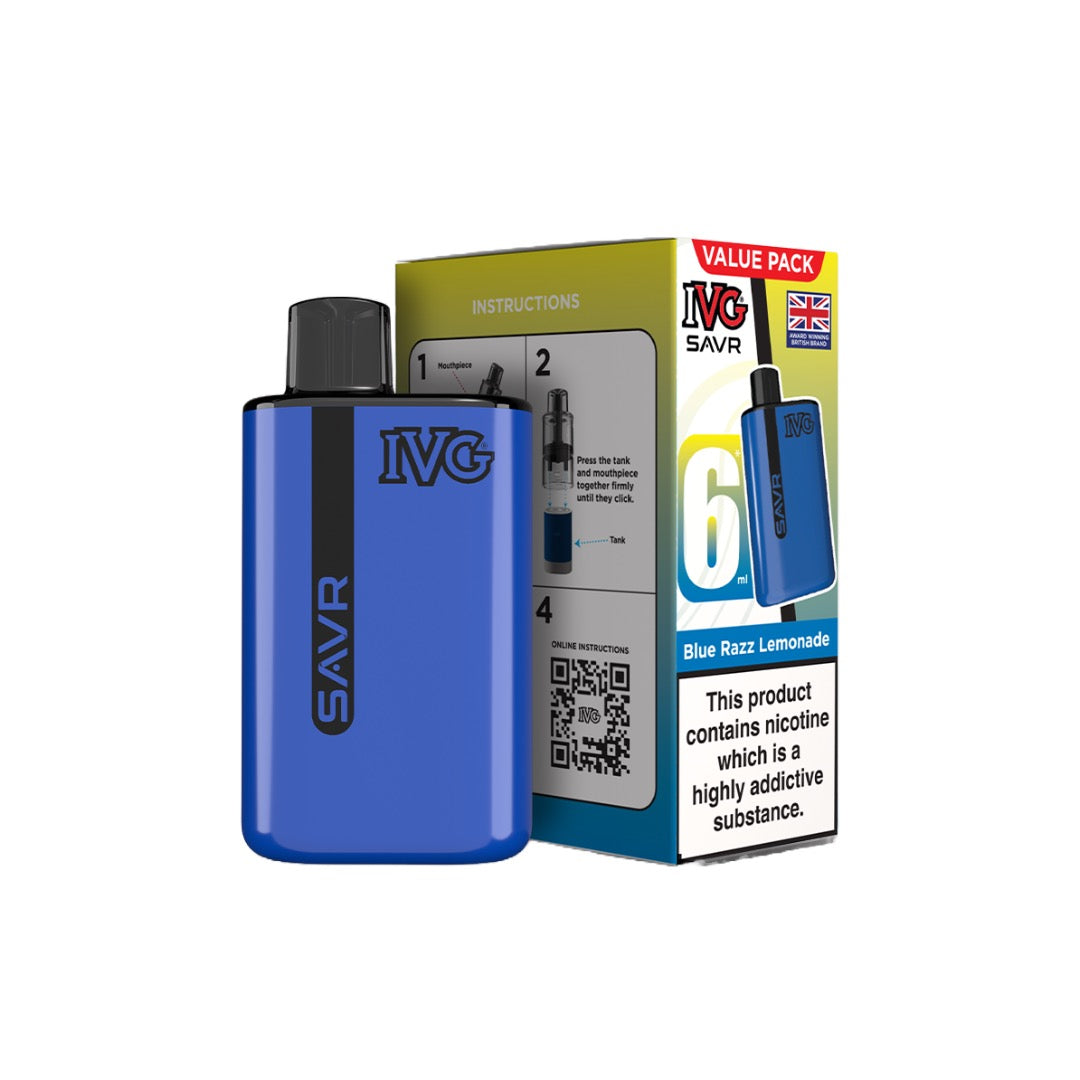 IVG SAVR Prefilled Pod Vape Kit 3000 Puffs 20mg