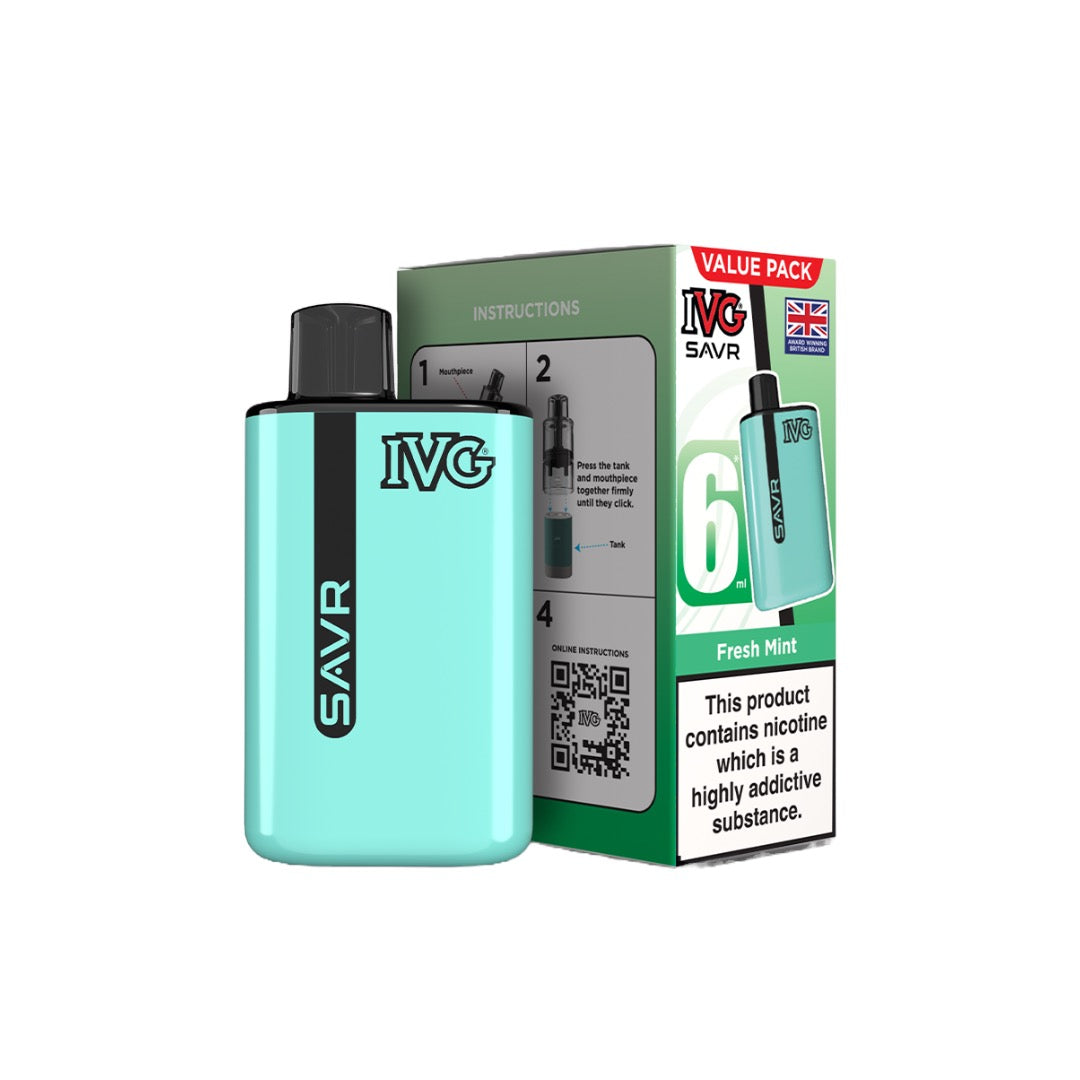 IVG SAVR Prefilled Pod Vape Kit 3000 Puffs 20mg