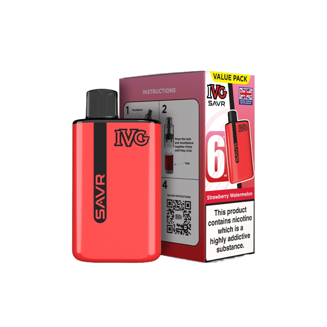 IVG SAVR Prefilled Pod Vape Kit 3000 Puffs 20mg