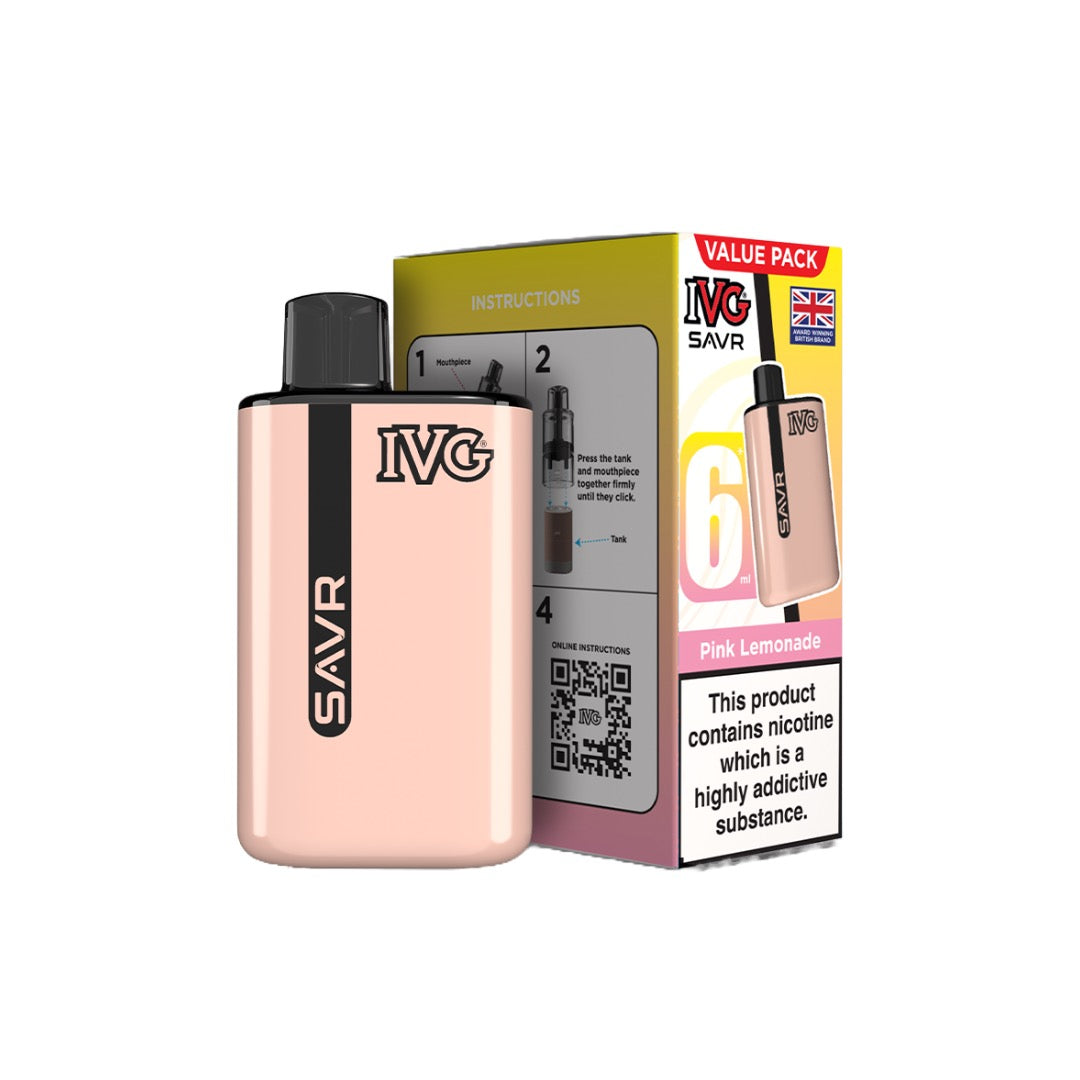 IVG SAVR Prefilled Pod Vape Kit 3000 Puffs 20mg