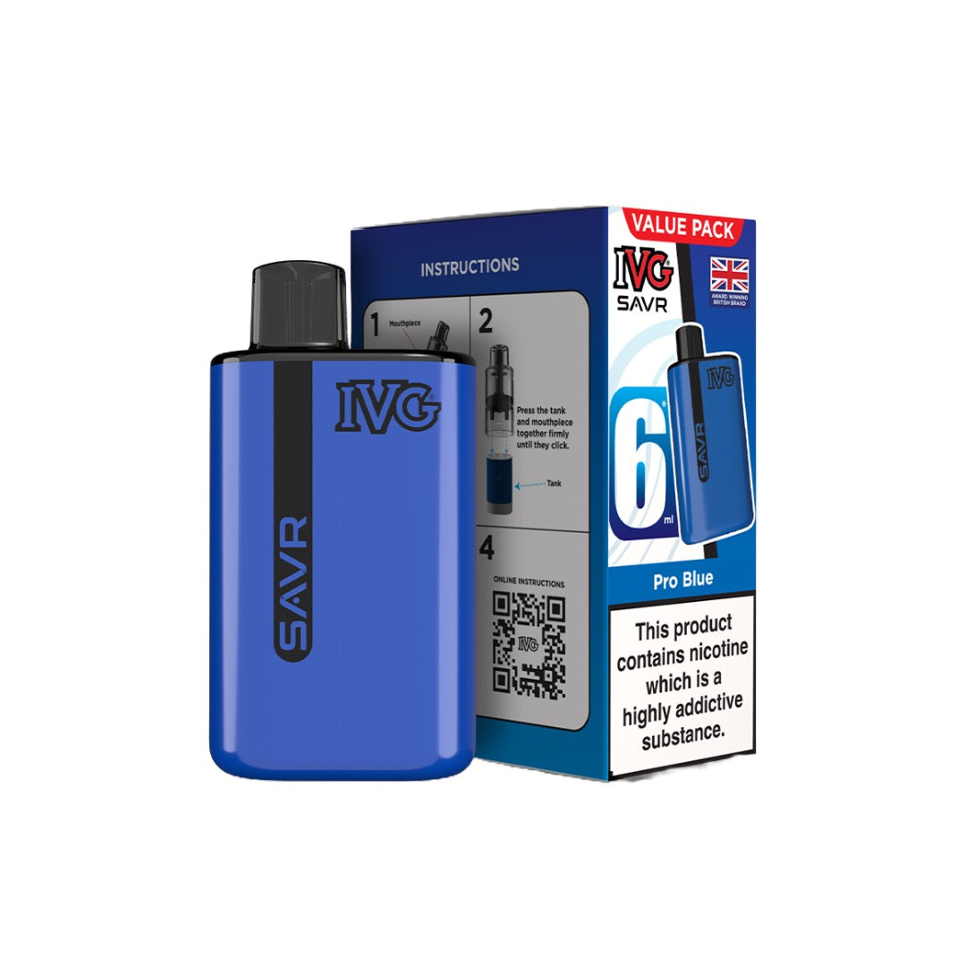 IVG SAVR Prefilled Pod Vape Kit 3000 Puffs 20mg