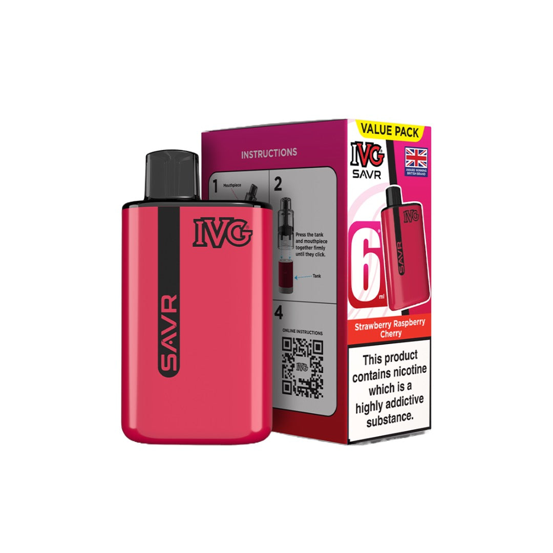 IVG SAVR Prefilled Pod Vape Kit 3000 Puffs 20mg