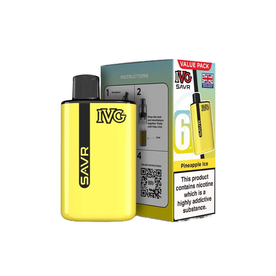 IVG SAVR Prefilled Pod Vape Kit 3000 Puffs 20mg