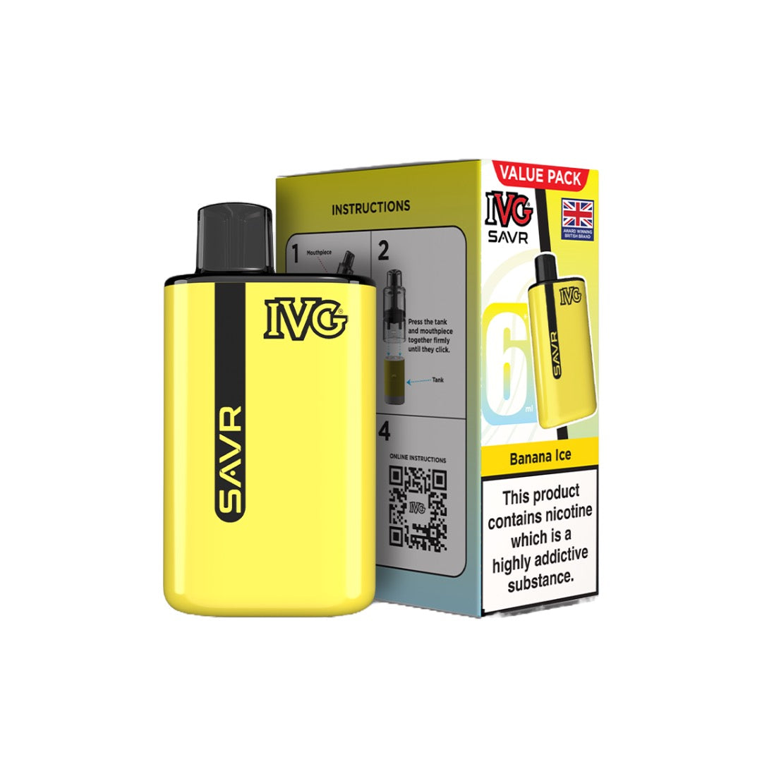 IVG SAVR Prefilled Pod Vape Kit 3000 Puffs 20mg