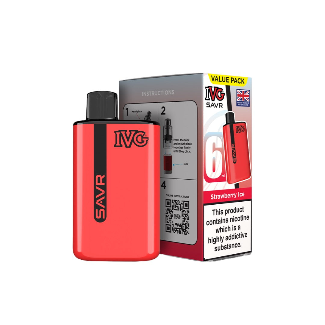 IVG SAVR Prefilled Pod Vape Kit 3000 Puffs 20mg