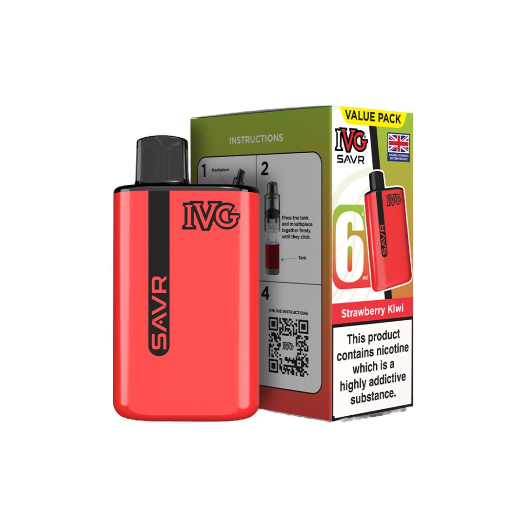 IVG SAVR Prefilled Pod Vape Kit 3000 Puffs 20mg