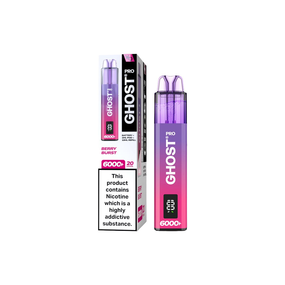 Ghost Pro 6000+ Disposable Vapes Bars 20mg