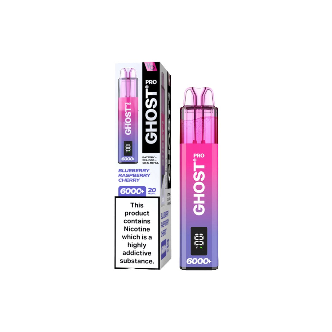 Ghost Pro 6000+ Disposable Vapes Bars 20mg