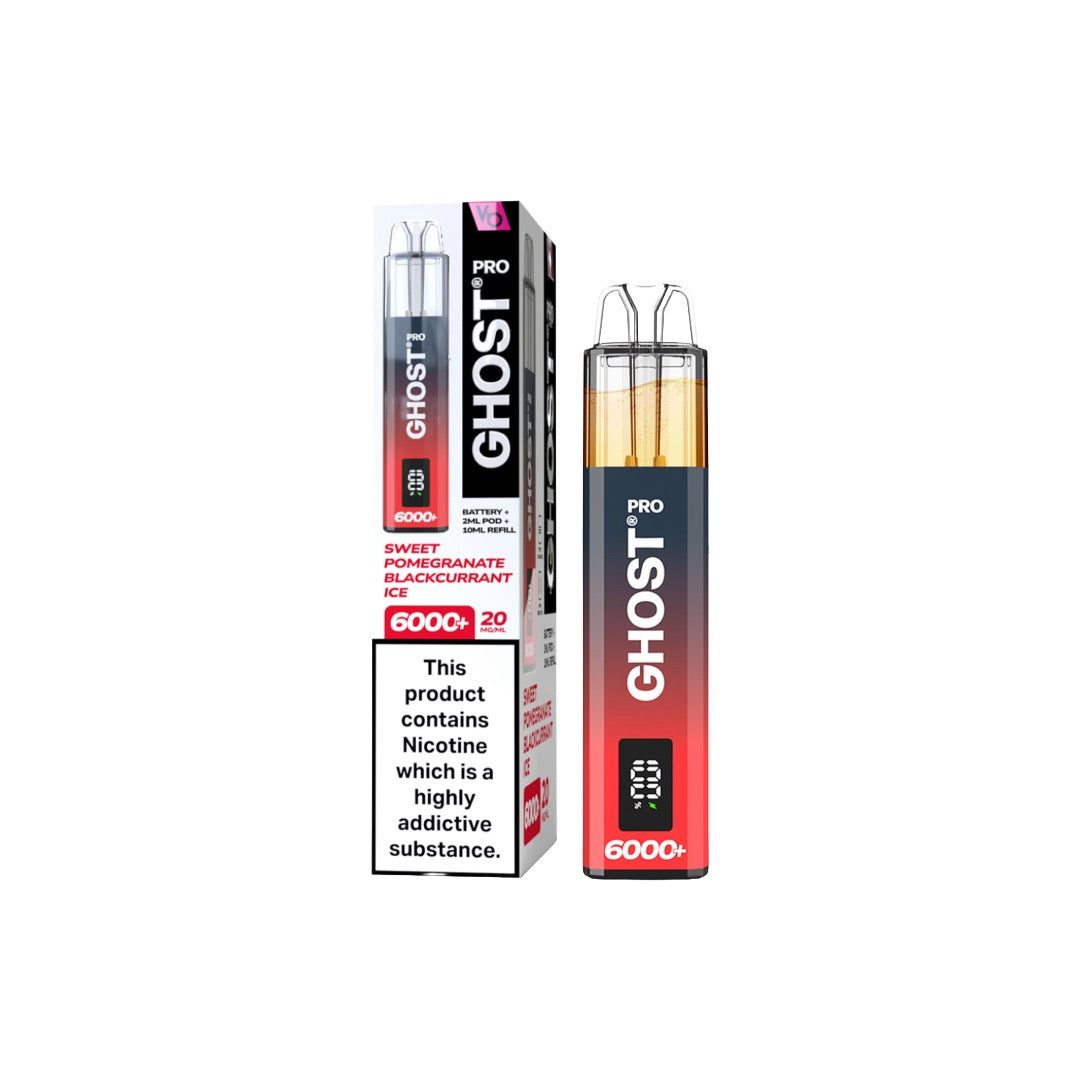 Ghost Pro 6000+ Disposable Vapes Bars 20mg