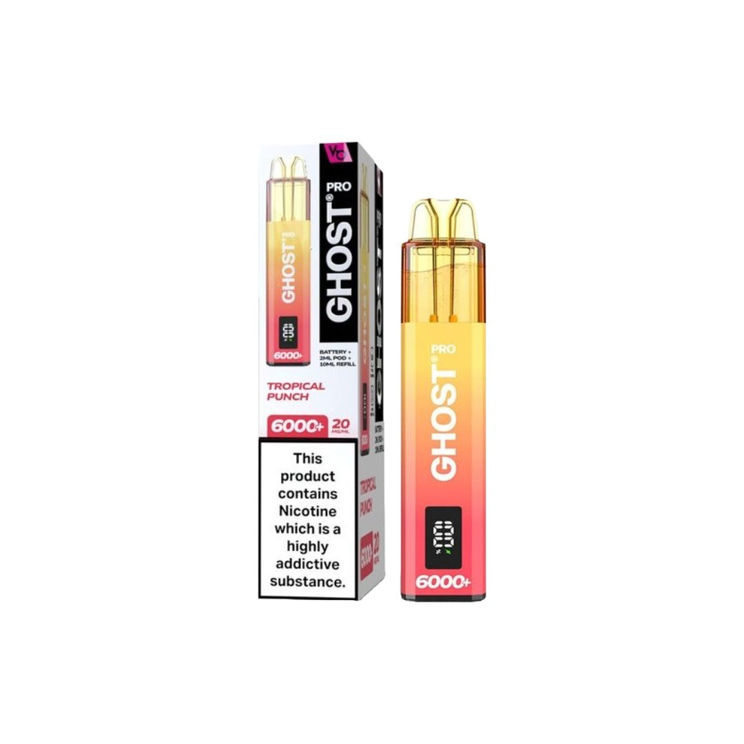 Ghost Pro 6000+ Disposable Vapes Bars 20mg