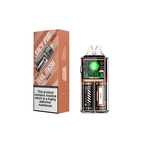 Juicy Pod 6000 Pro Disposable Vape Kit 6000 Puffs 20mg