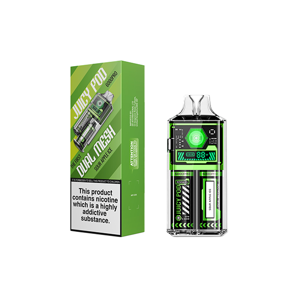 Juicy Pod 6000 Pro Disposable Vape Kit 6000 Puffs 20mg