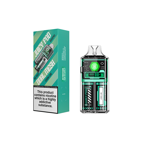 Juicy Pod 6000 Pro Disposable Vape Kit 6000 Puffs 20mg