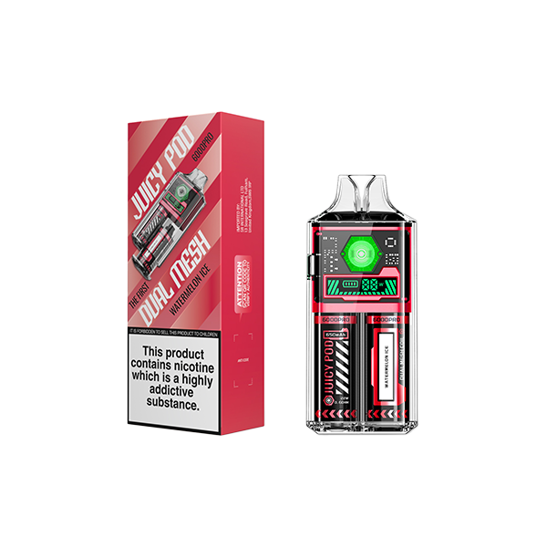 Juicy Pod 6000 Pro Disposable Vape Kit 6000 Puffs 20mg