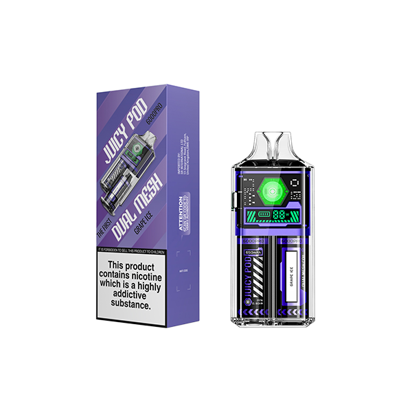 Juicy Pod 6000 Pro Disposable Vape Kit 6000 Puffs 20mg