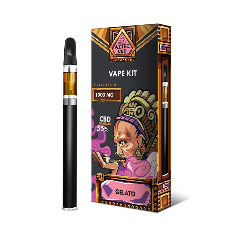 Gelato Aztec 55% CBD 1000mg Vape Kit - 1ml