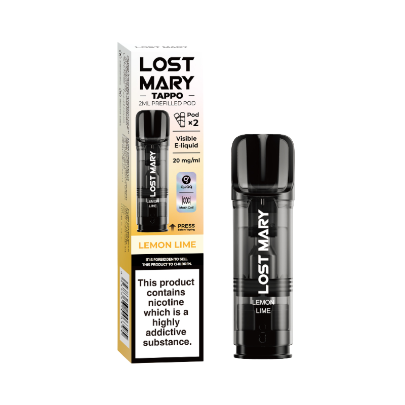 Lemon Lime Lost Mary Tappo Replacement Prefilled Pods 2ml  20mg - 2 PK