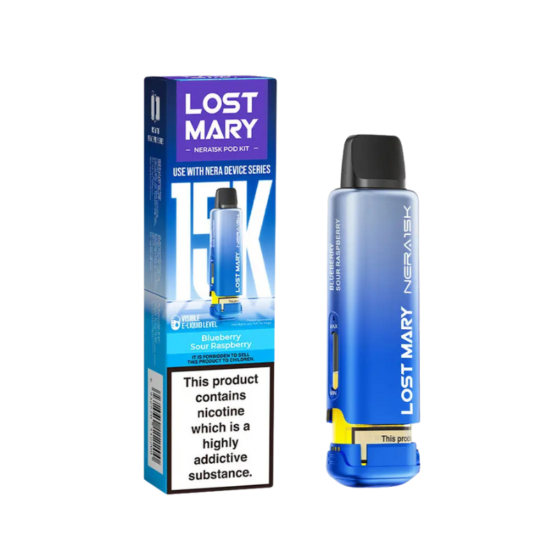 Blueberry Sour Raspberry Lost Mary Nera 15k Prefilled Pod 20mg
