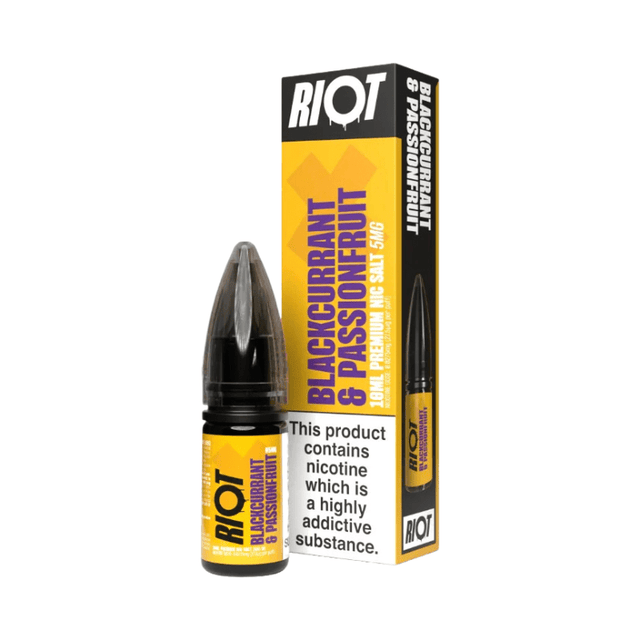 Blackcurrant Passionfruit Riot X Nic Salt E - Liquid 50/50 By Riot Squad - PRONTO VAPES