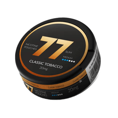 Classic Tobacco 77 Slim Nicotine Snus Pouches 20mg - 20 Pouches - PRONTO VAPES