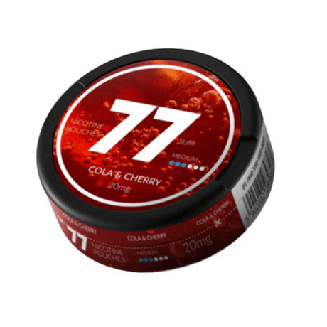 Cola & Cherry 77 Slim Nicotine Snus Pouches 20mg - 20 Pouches - PRONTO VAPES